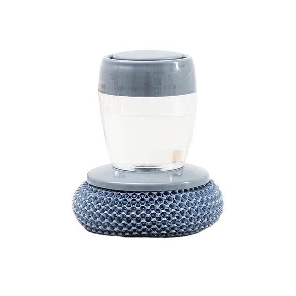 Escova Limpeza Com Dispenser Detergente Palha De Aço Cozinha Esponja Limpa Panela