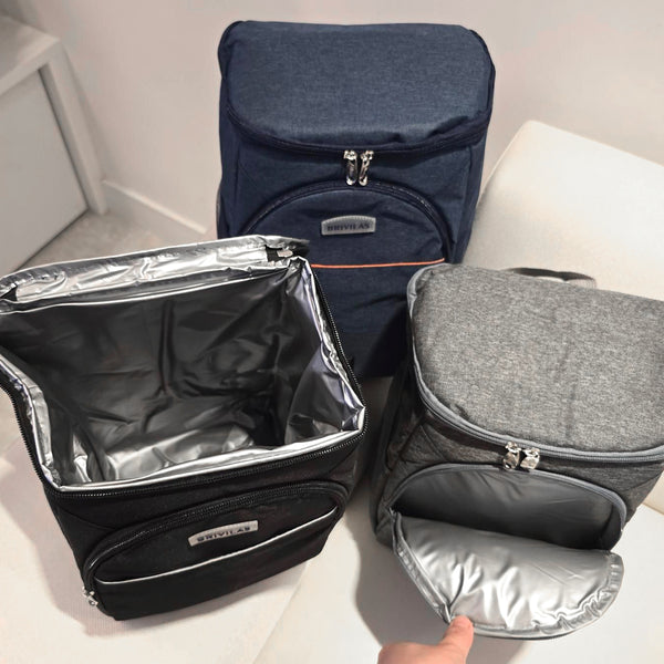 Mochila Bolsa Térmica Cooler Praia Passeio Marmita Cerveja Cor:Preto