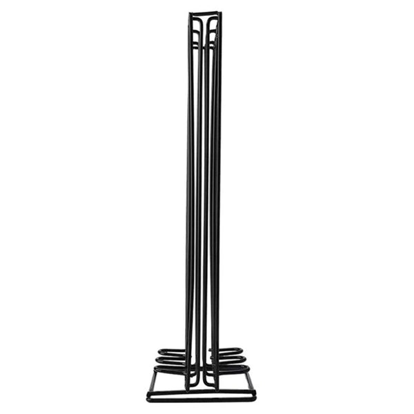 Suporte Porta 60 Cápsulas Café Torre Organizadora Inox Cor:Preto