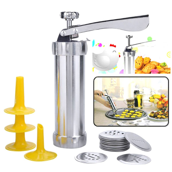 Maquina Modeladora Biscoito 4 Bicos 20 Formas De Bolacha Cookie