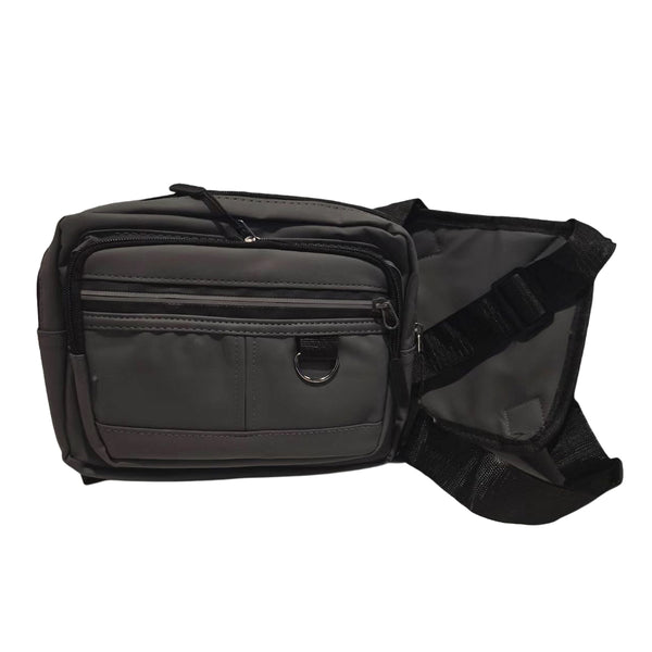 Pochete Mochila Frontal Peito Tática Caminhada Ciclismo Celular Cor:Cinza