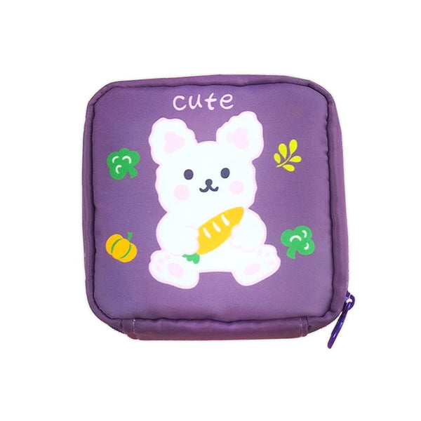 Necessaire Feminina Porta Absorvente Cosméticos Pequeno Cor:Lilás