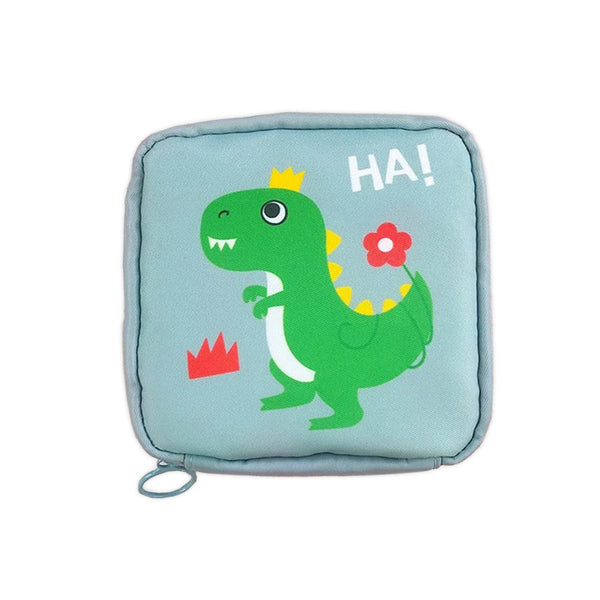 Necessaire Feminina Porta Absorvente Cosméticos Pequeno Cor:Azul