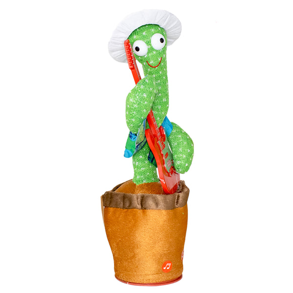 Cacto Dançante Musical Falante Dança Repete Brinquedo USB Modelo:Guitarra