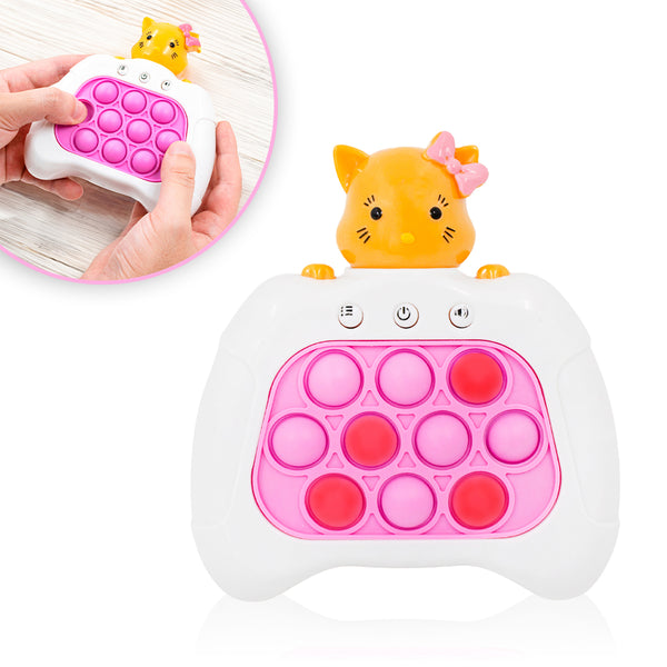 Brinquedo Pop It Eletrônico Mini Gamer Anti Stress Com Som Educativo Modelo:Gatinho
