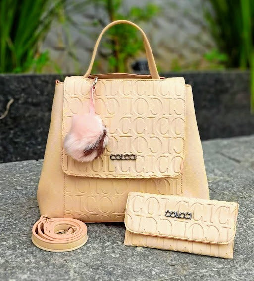 Bolsa Col Frequenciada Tampa Kit 2 Peças (Acompanha Pompom)