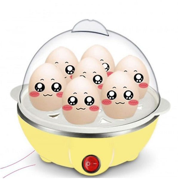 Cozedor Eletrico A Vapor Ovos Egg Cooker Cor:Amarelo