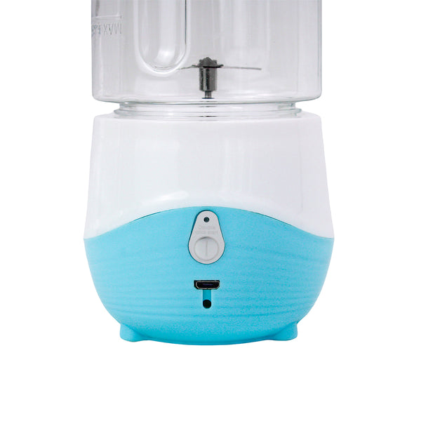 Mini Liquidificador Portatil Shake Suco Juice Cup Mixer USB 300ml Cor:Azul