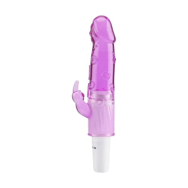 Vibrador Ponto G Estimulador Coelhinho Macio Jelly Silencioso Cor:Roxo