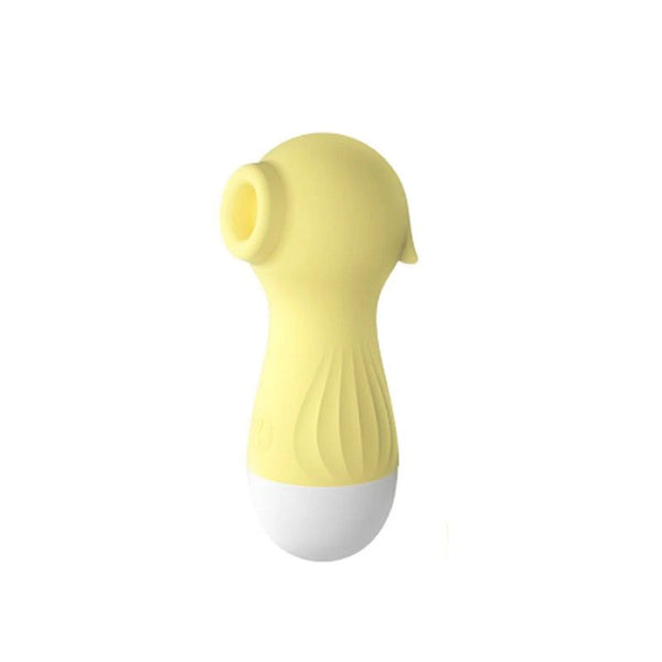 Vibrador Sugador Clitóris Estimulador Recarregável USB Cor:Amarelo